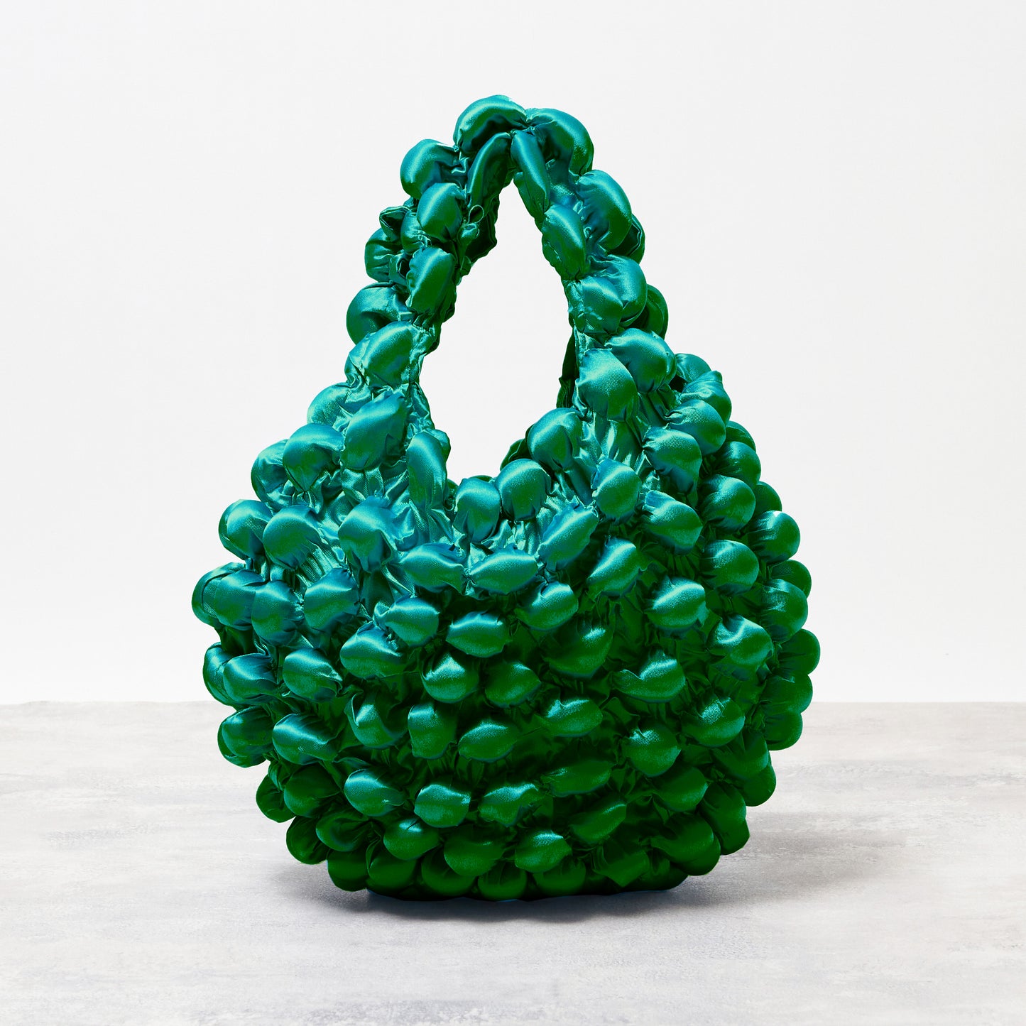 Small Pom-Pom Bag - Satin