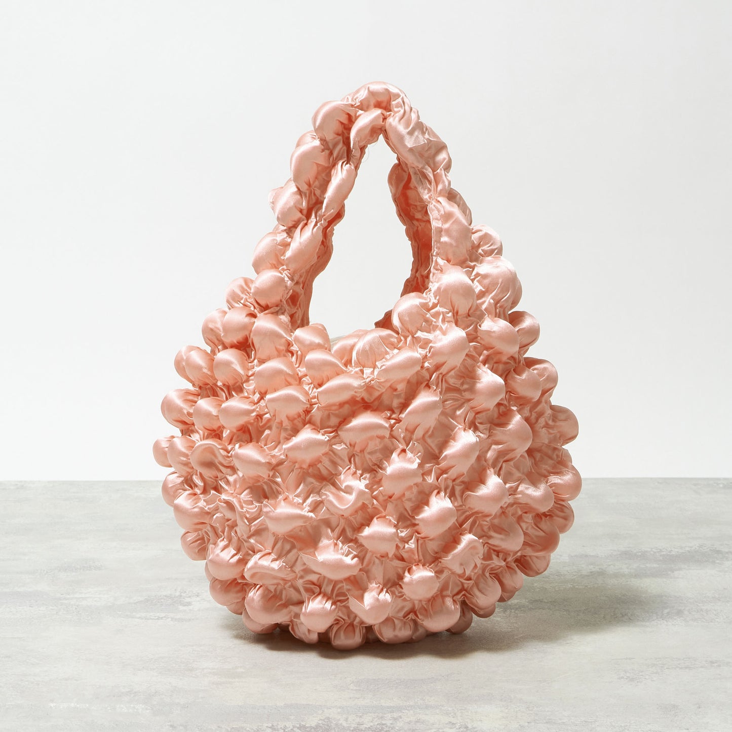 Small Pom-Pom Bag - Satin