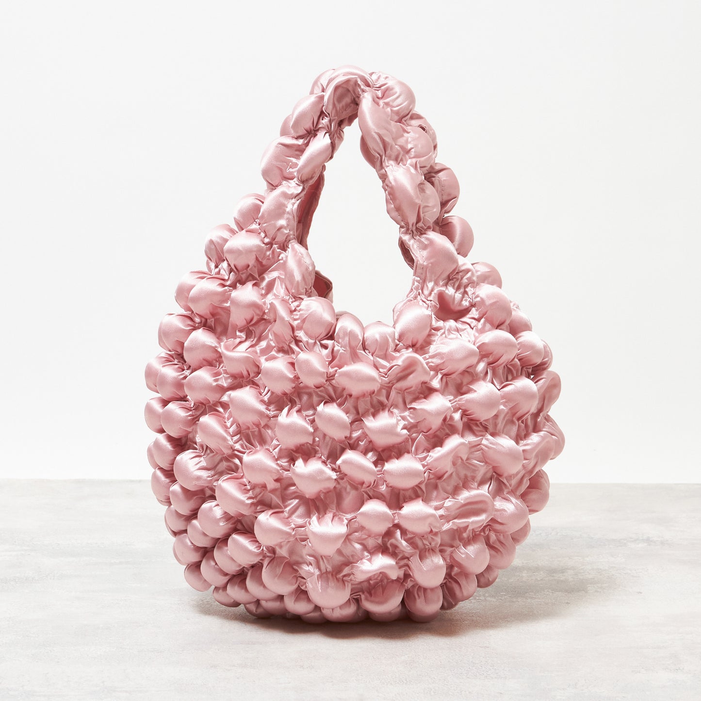 Small Pom-Pom Bag - Satin