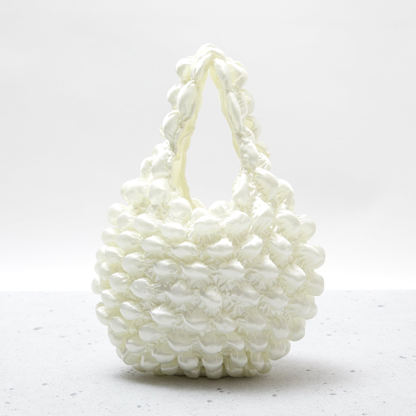 Small Pom-Pom Bag - Satin