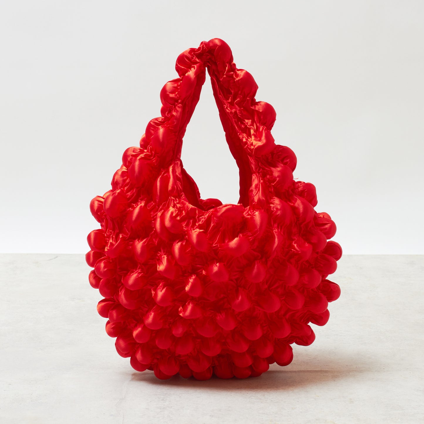 Small Pom-Pom Bag - Satin
