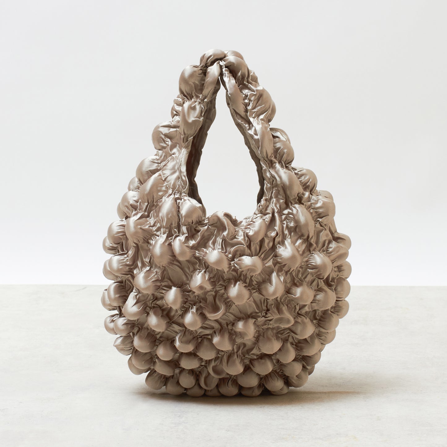 Small Pom-Pom Bag - Satin