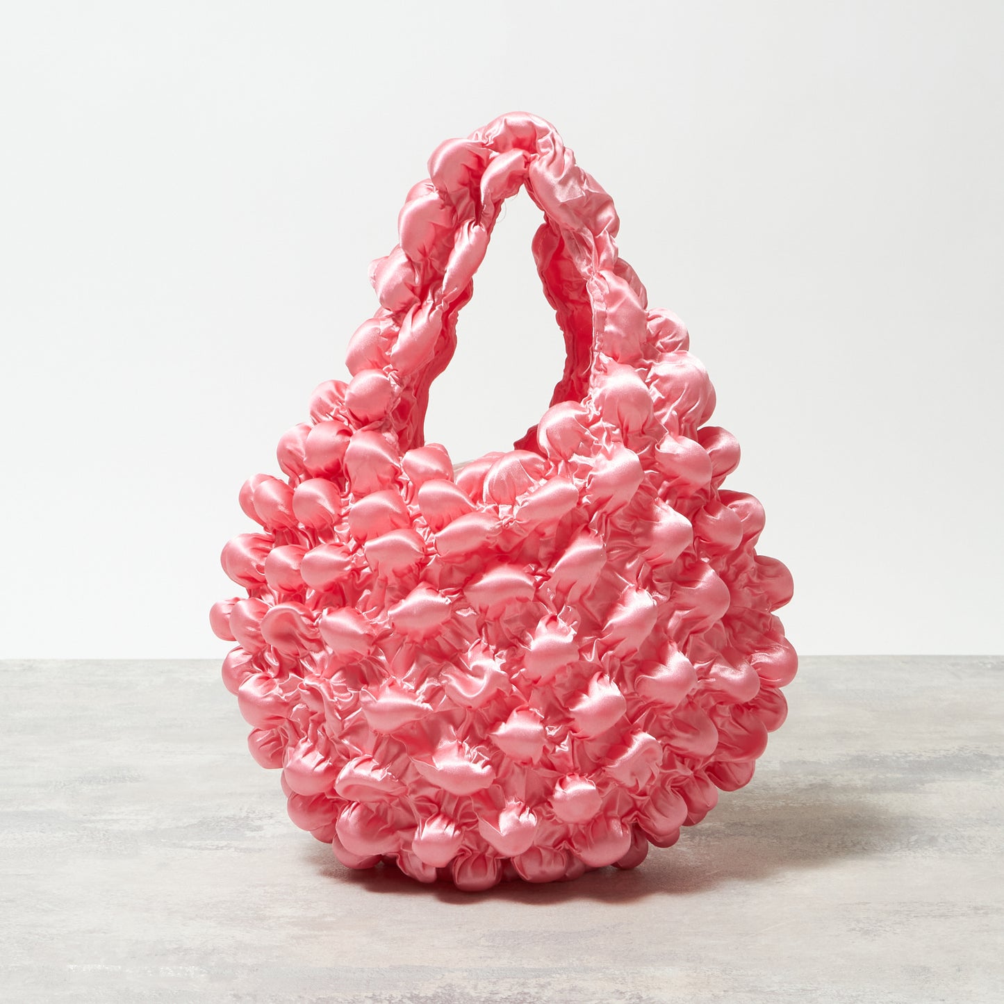 Small Pom-Pom Bag - Satin