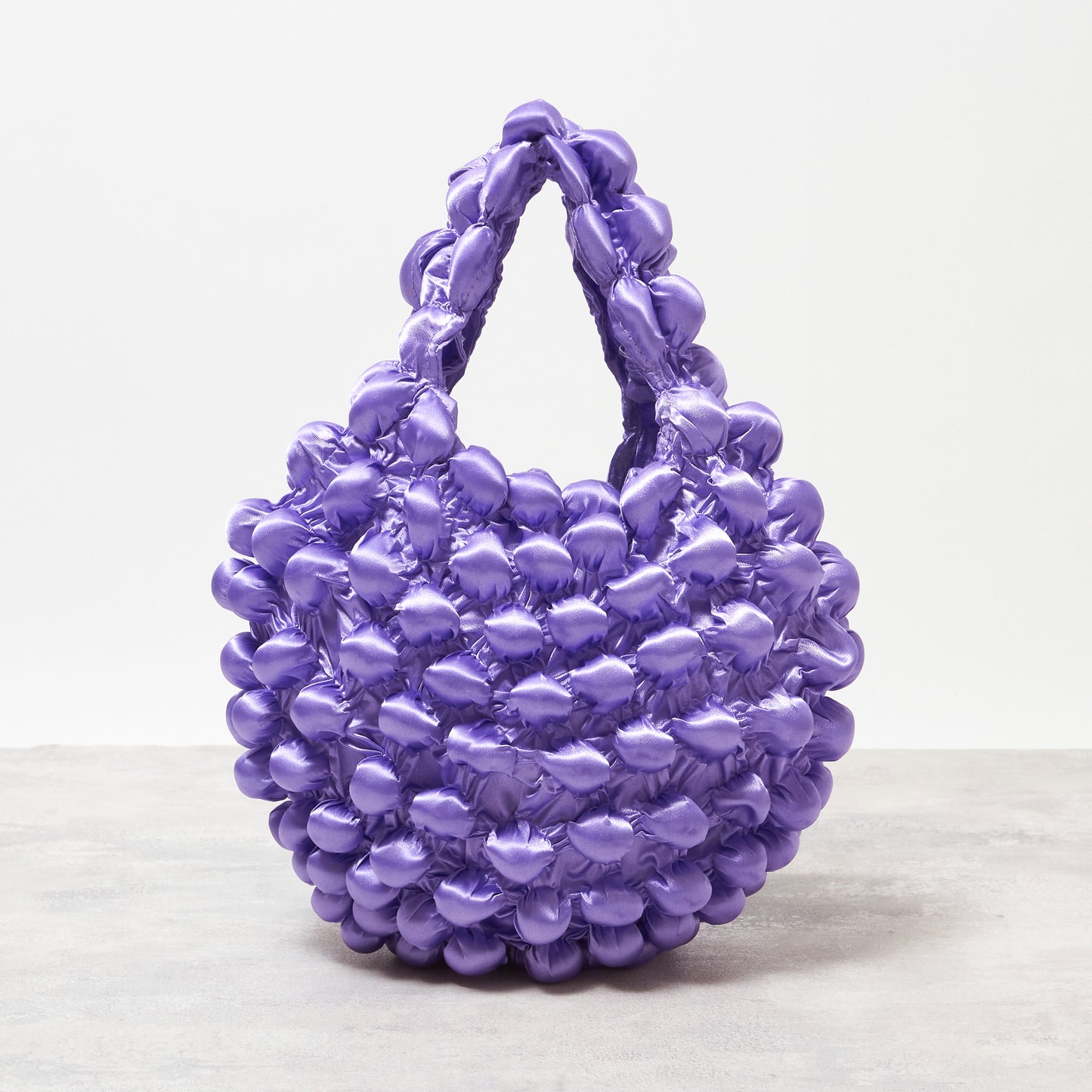 Small Pom-Pom Bag - Satin