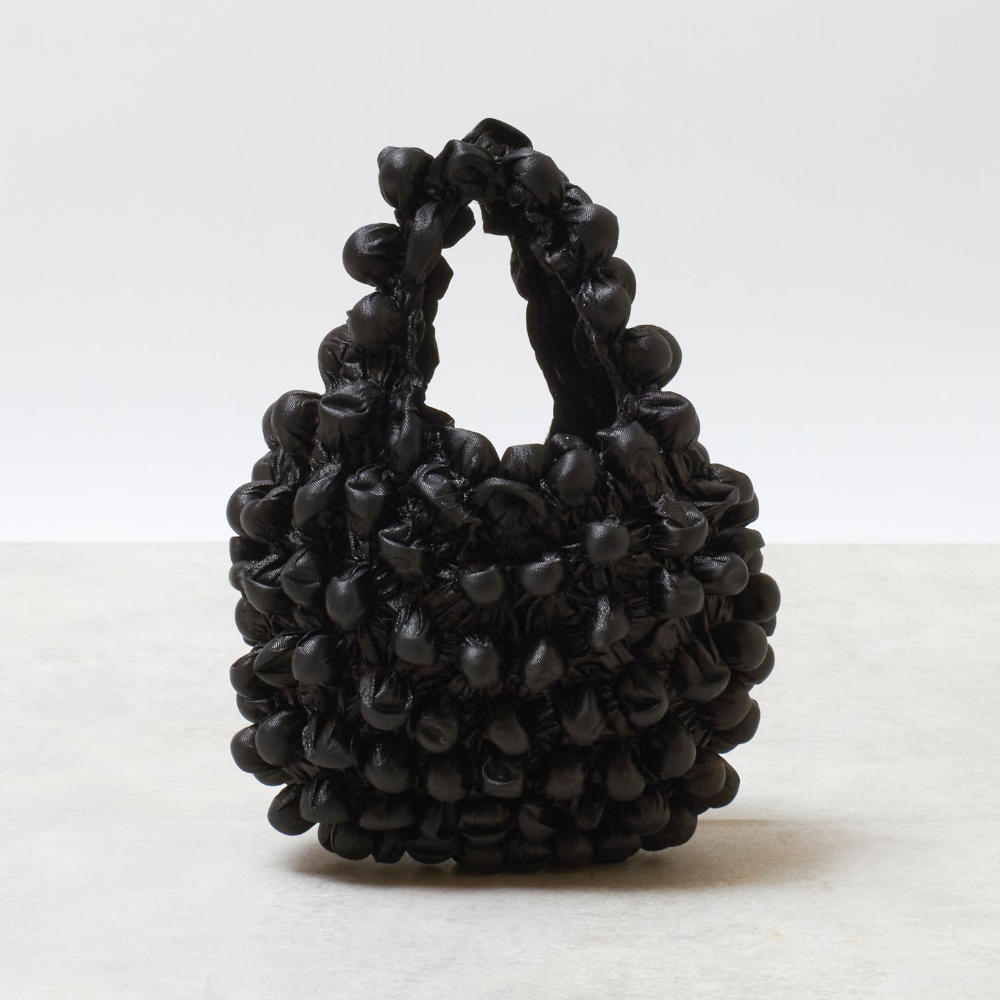 Small Pom-Pom Bag - Satin