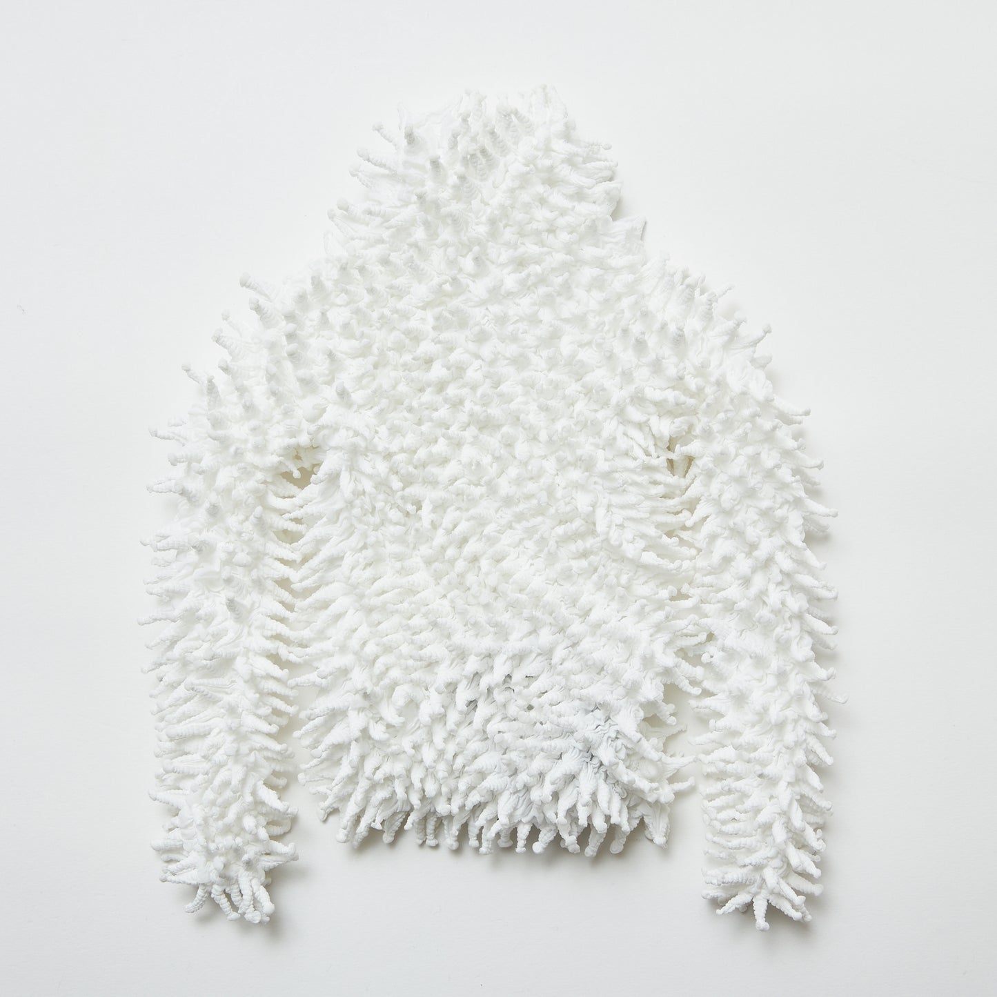 Spiky Shibori Long Sleeve Turtleneck Top - Chiffon