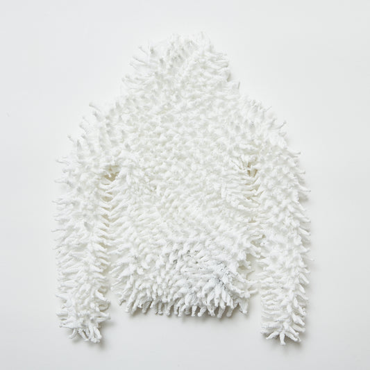 Spiky Shibori Long Sleeve Turtleneck Top - Chiffon