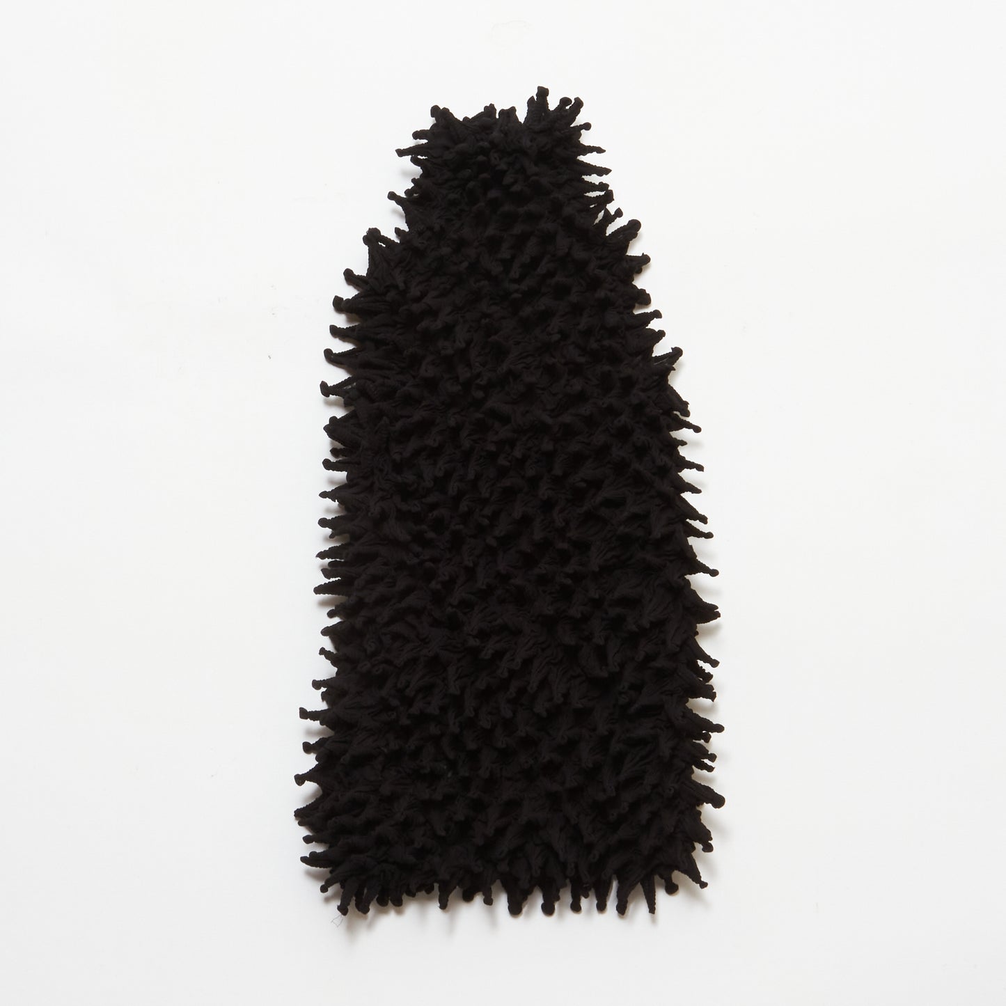 Spiky Shibori Sleeveless Turtleneck Top - Chiffon, Solid Color
