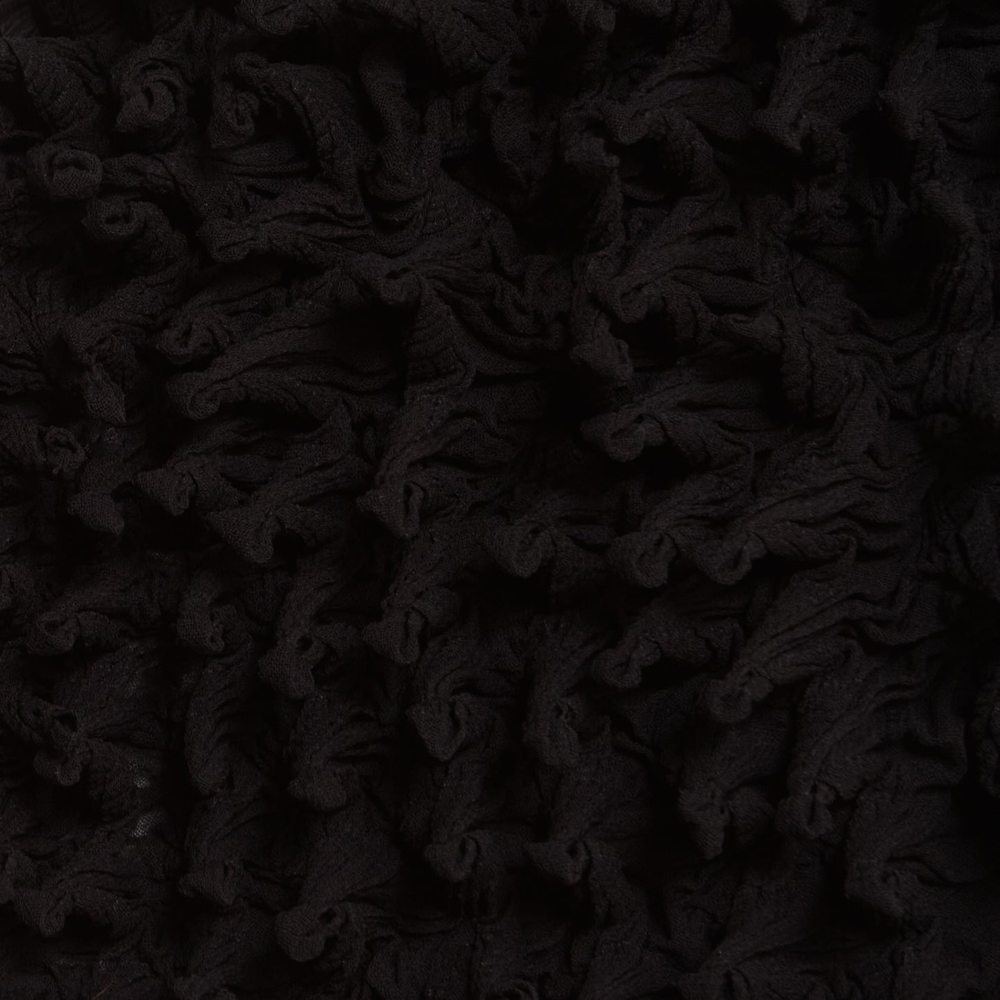 Spiky Shibori Sleeveless Turtleneck Top - Chiffon, Solid Color