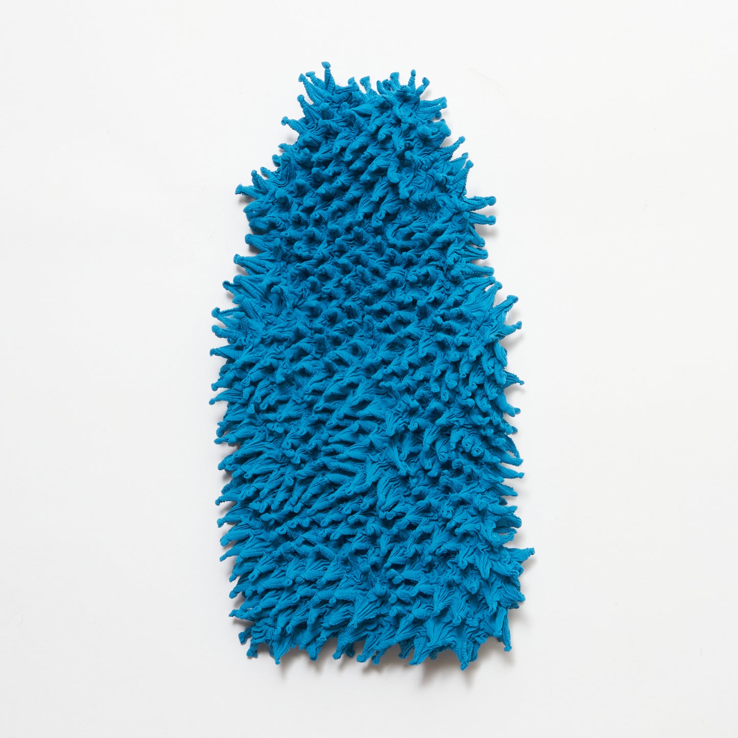 Spiky Shibori Sleeveless Turtleneck Top - Chiffon, Solid Color