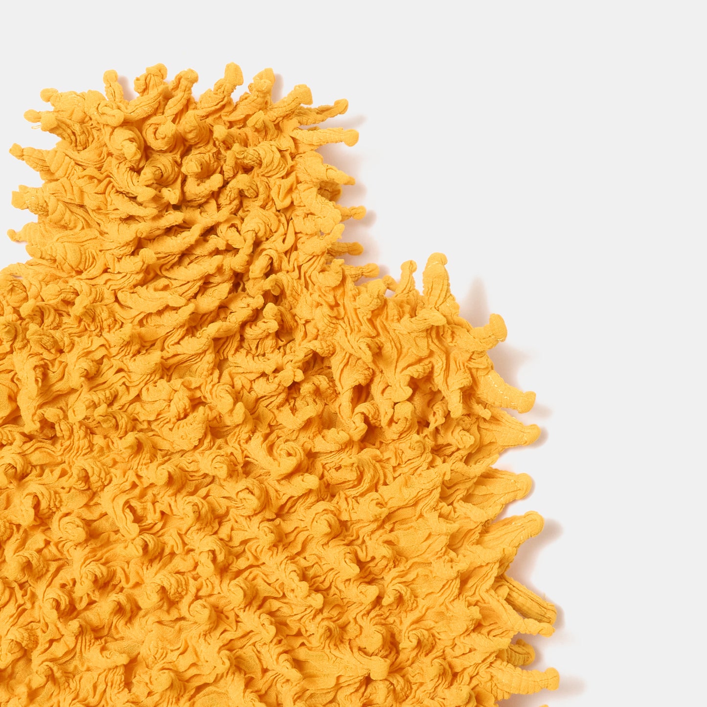 Spiky Shibori Sleeveless Turtleneck Top - Chiffon, Solid Color