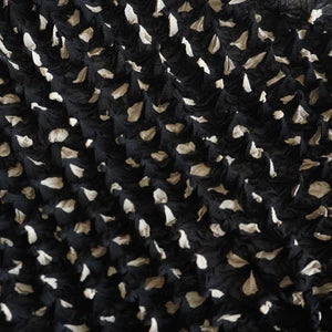 Spiky Shibori Cropped Cardigan - Chiffon/Dot Pattern