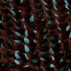 Spiky Shibori Cropped Cardigan - Chiffon/Dot Pattern