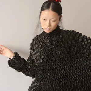 Oversized Pullovers with Two Kinds of Shibori