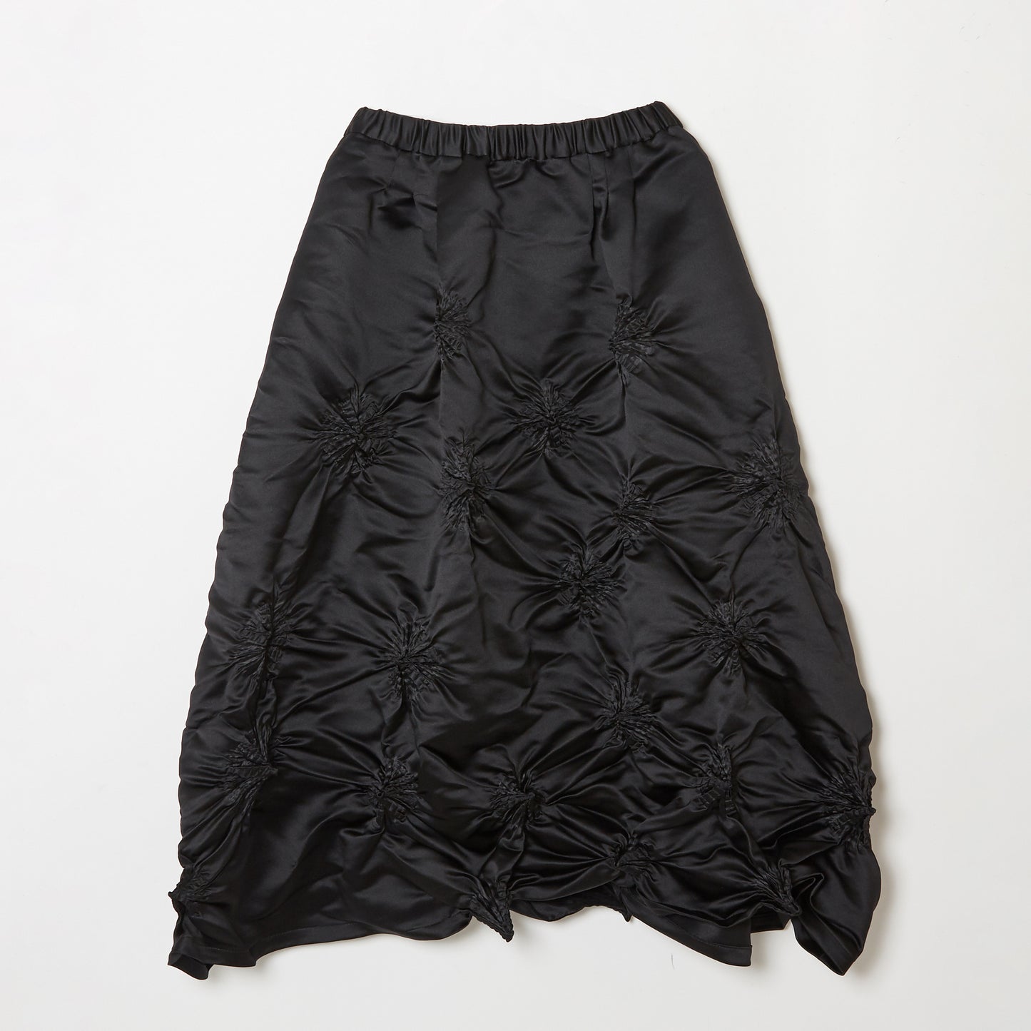 Rolled-up Shibori Skirt - Satin