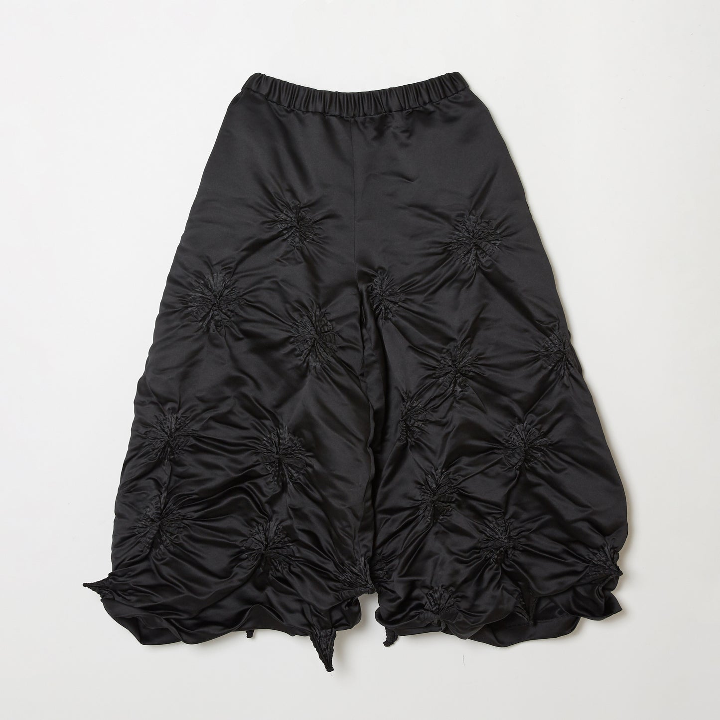 Rolled-up Shibori Pants  - Satin