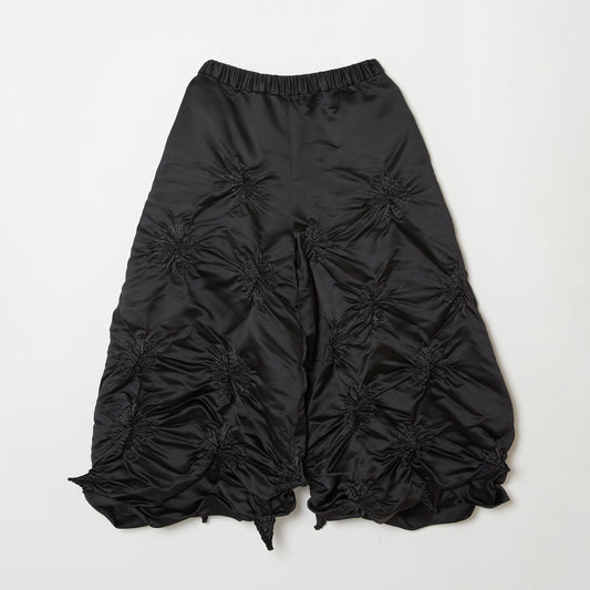 Rolled-up Shibori Pants  - Satin