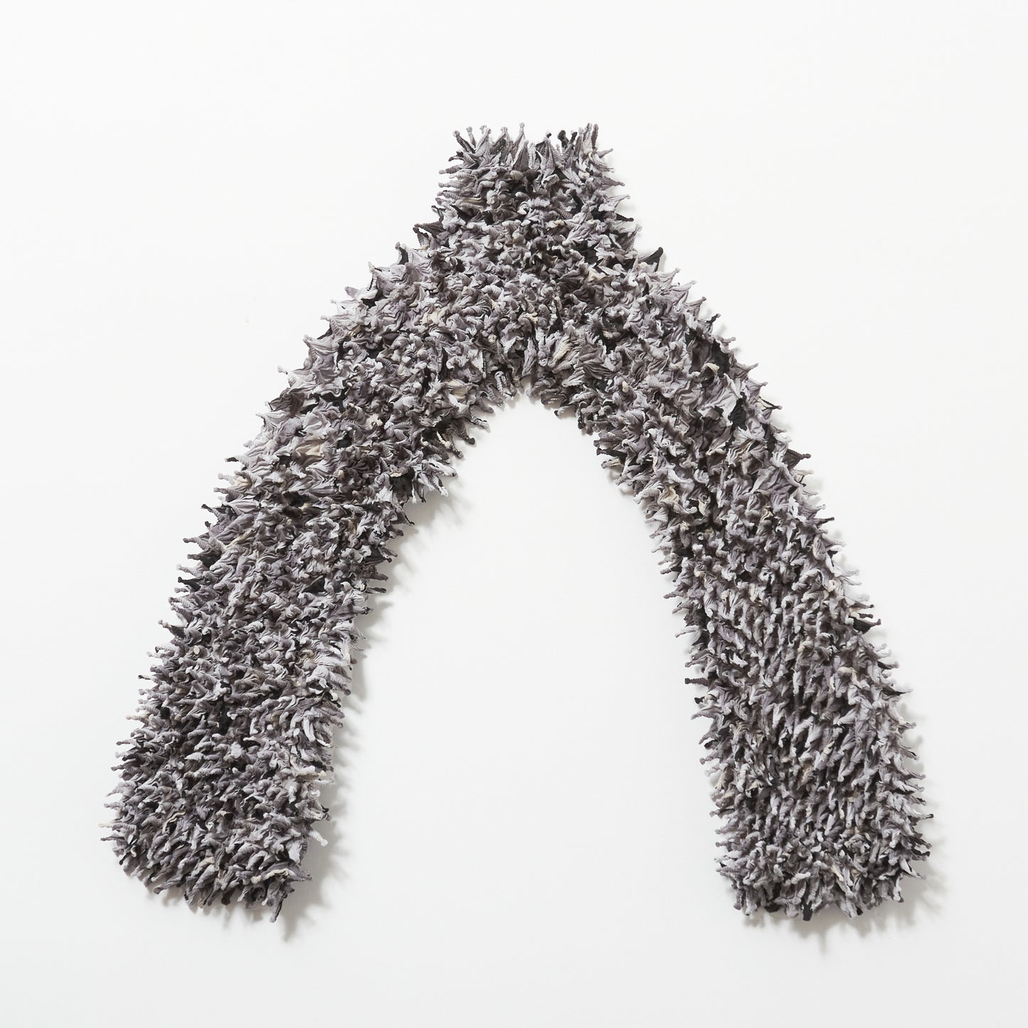 Spiky Shibori Super Crop Top with Bell Sleeves - Random-Dyed Chiffon