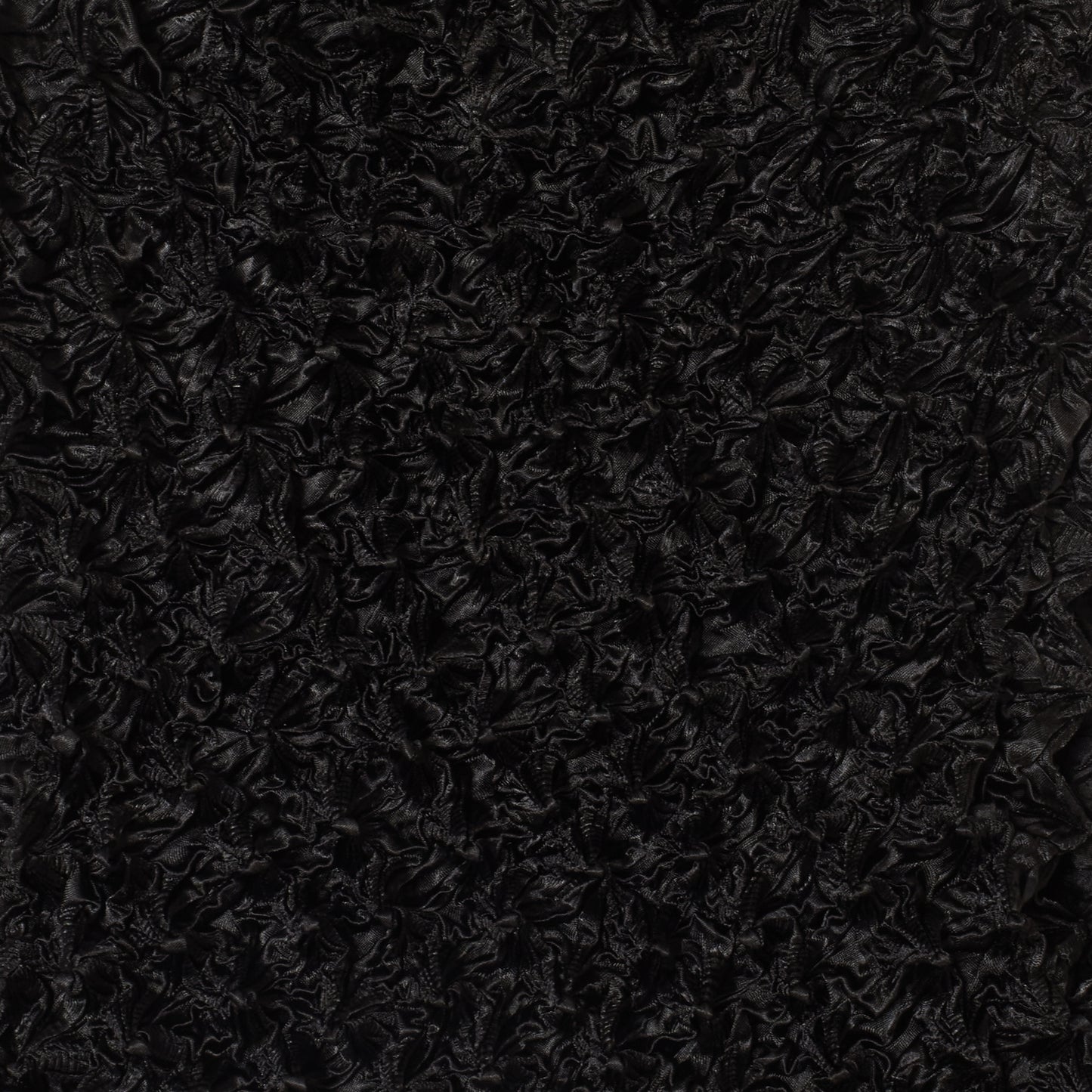 Spiky Shibori Sleeveless Turtleneck Top - Satin