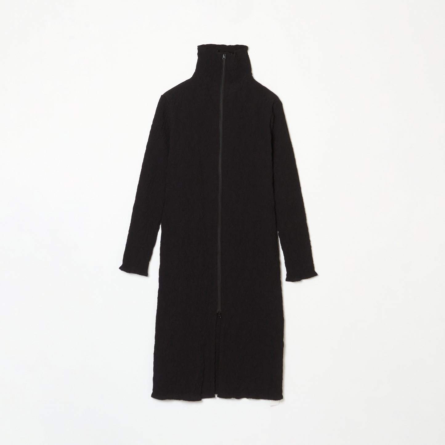 Wavy Zip Up Long Cardigan