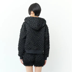 Spiky Shibori Zip Hoodie Jacket