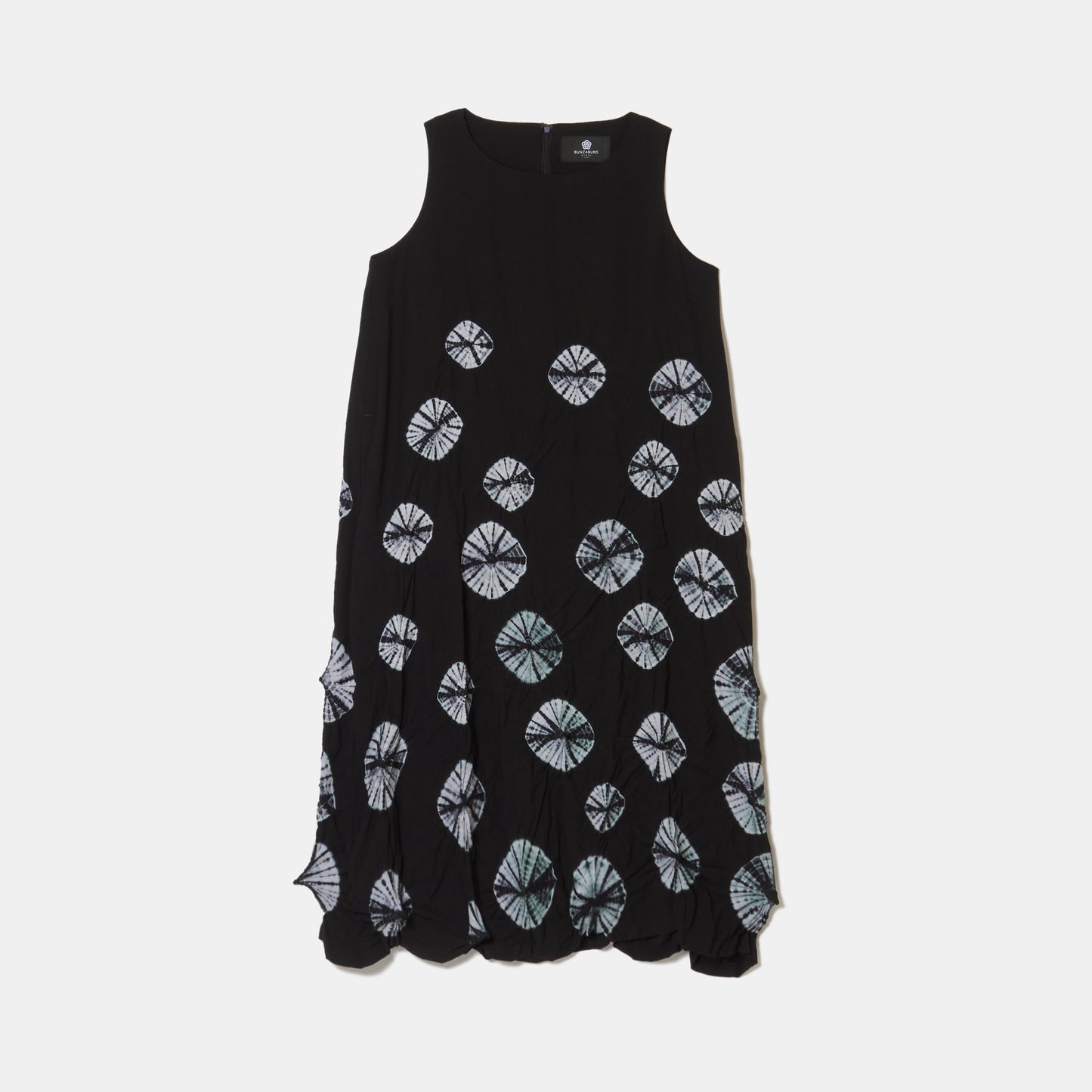 Rolled-Up Shibori Sleeveless Dress, Amundsen/Tie-Dye