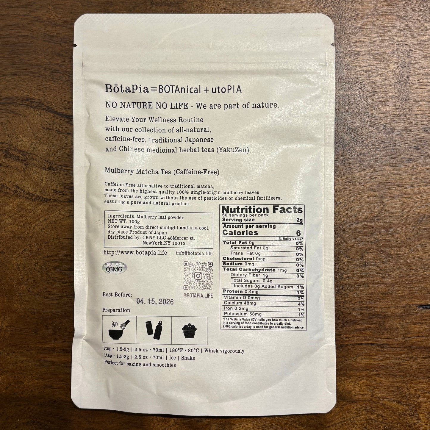 Botapia Mulberry Matcha