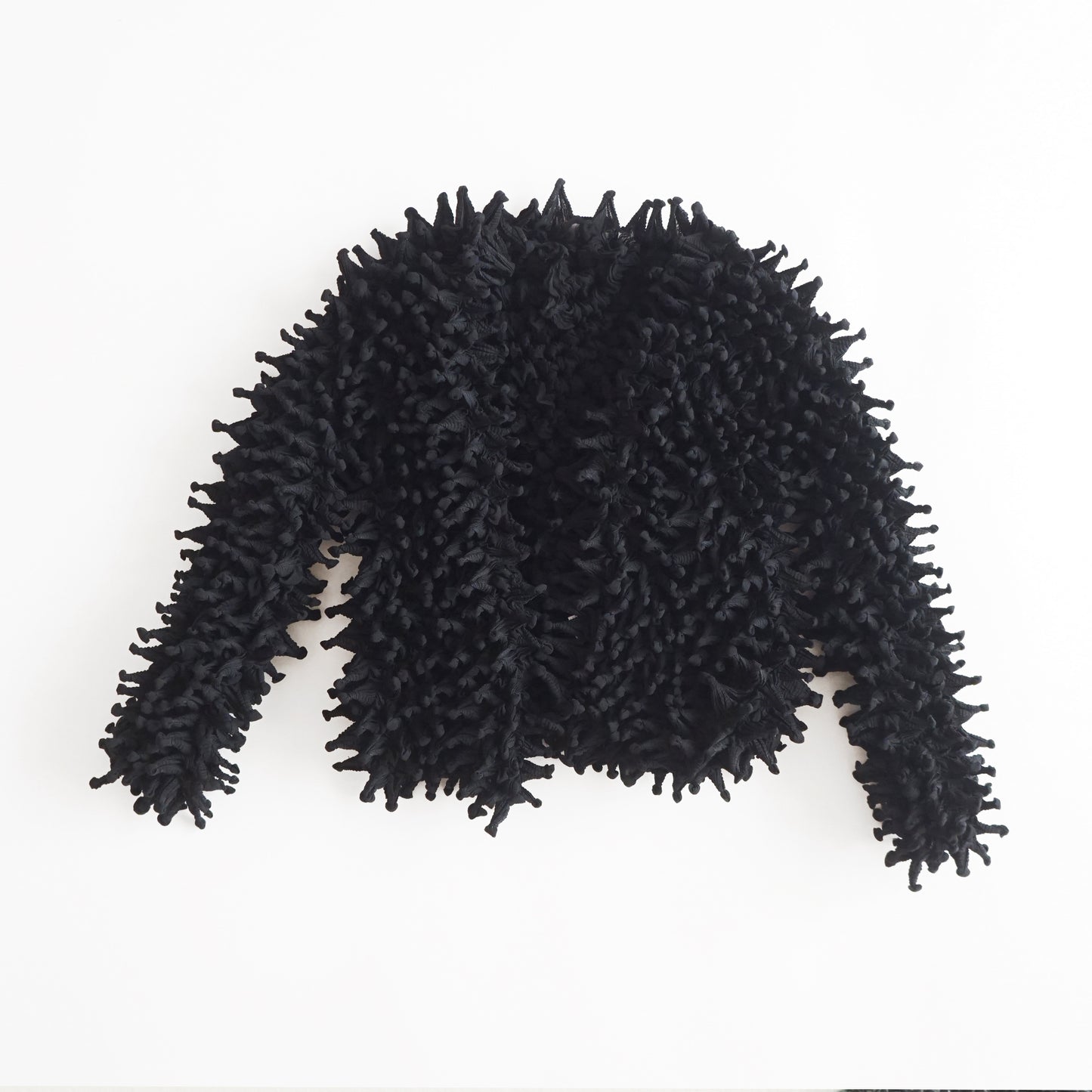 Spiky Shibori Short Cardigan - Chiffon