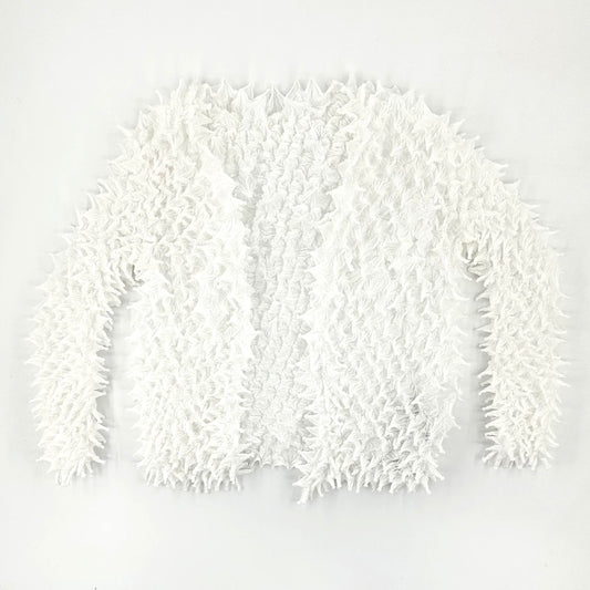 Spiky Shibori Short Cardigan - Chiffon