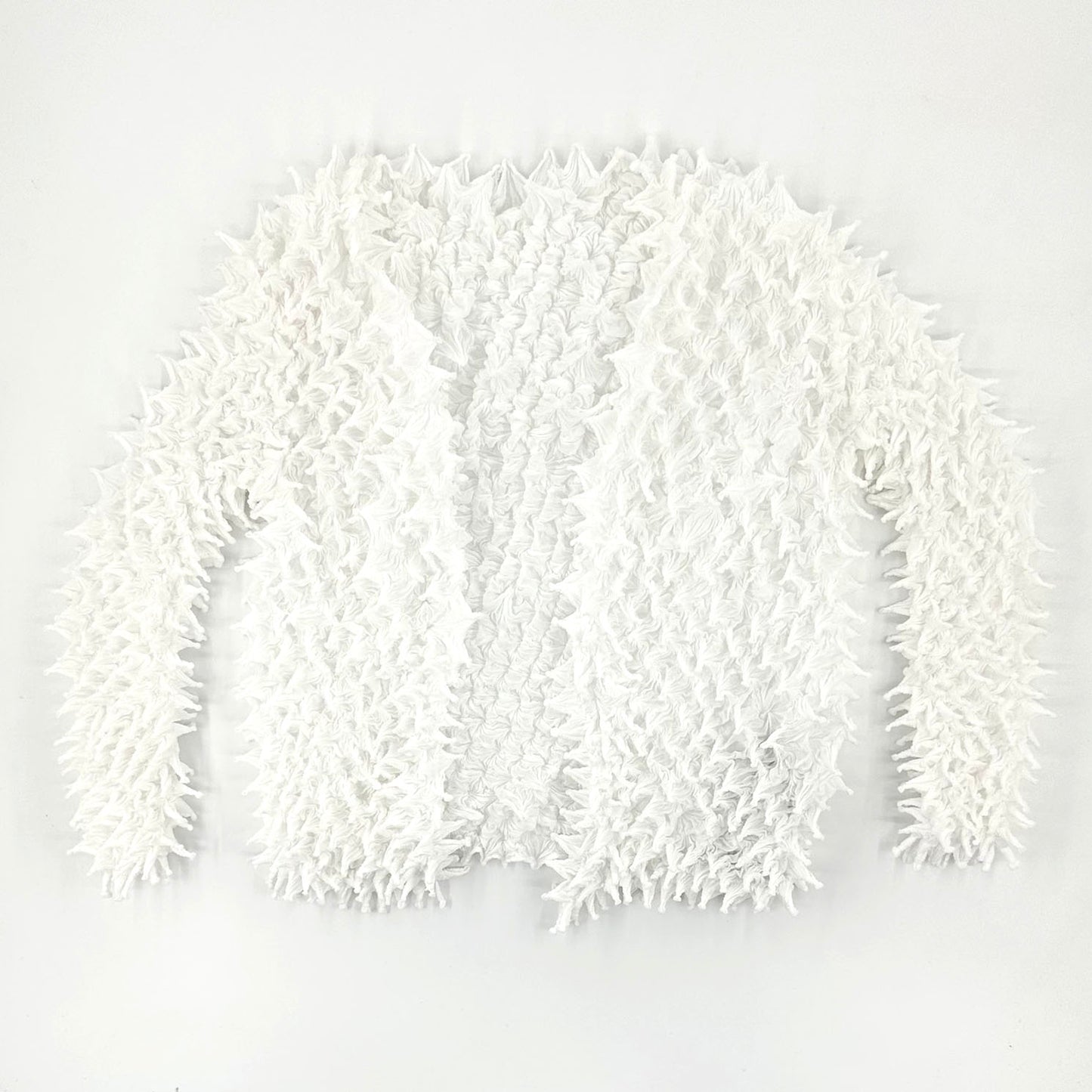 Spiky Shibori Short Cardigan - Chiffon