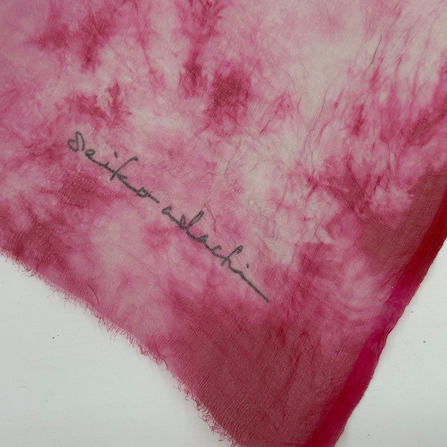 Silk Organdy Stole - Twist-dyed #10