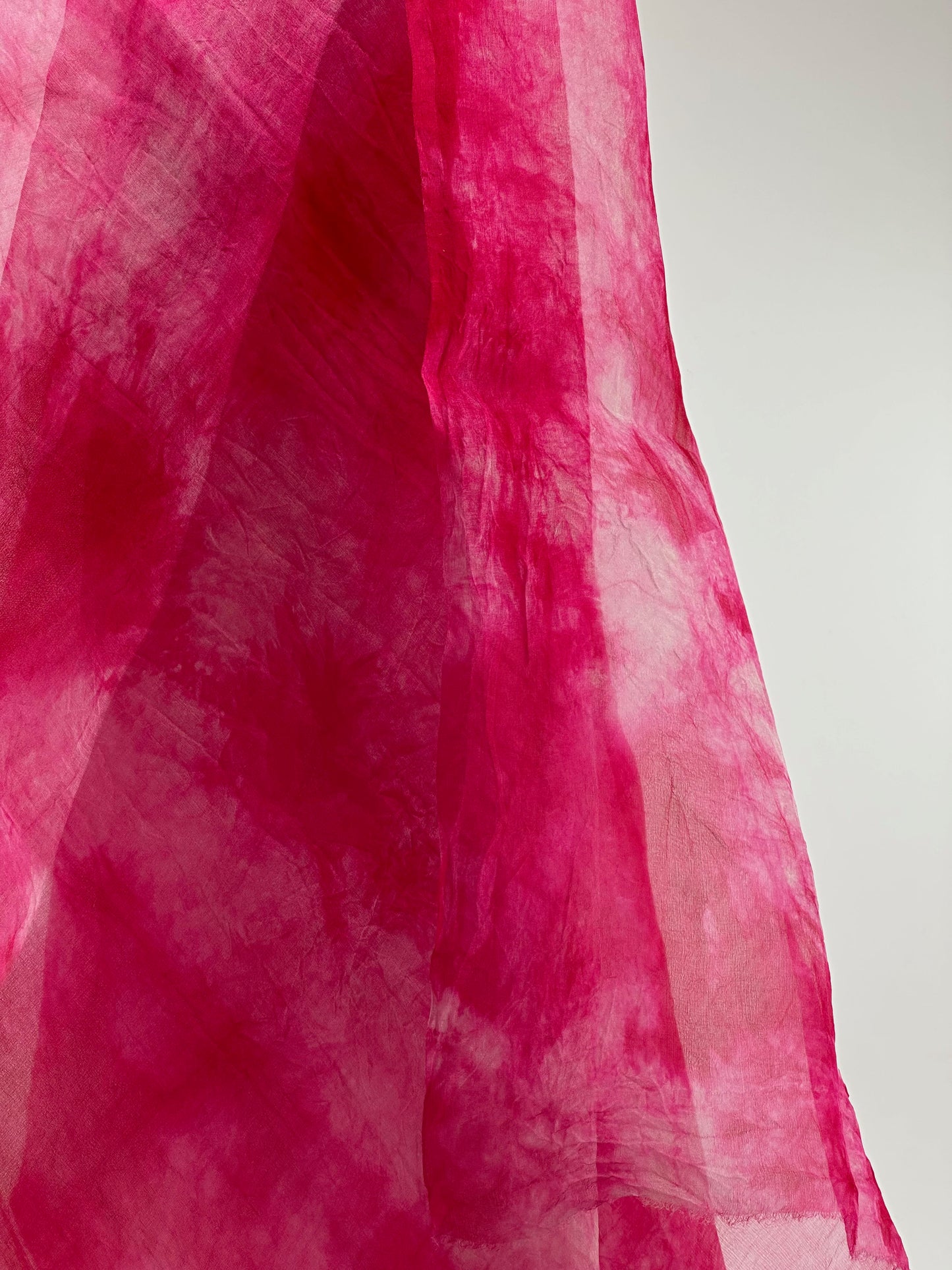Silk Organdy Stole - Twist-dyed #10