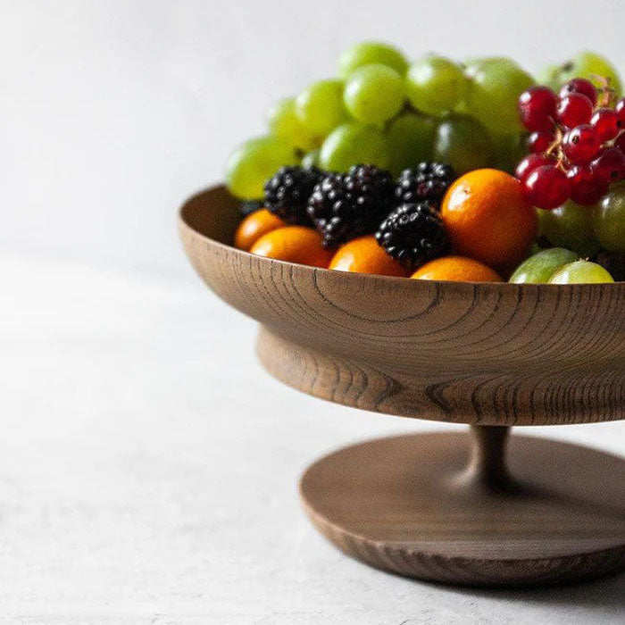 SHINAFU 6.0 Footed Serving Bowl - Hotei (Smoky Grey)