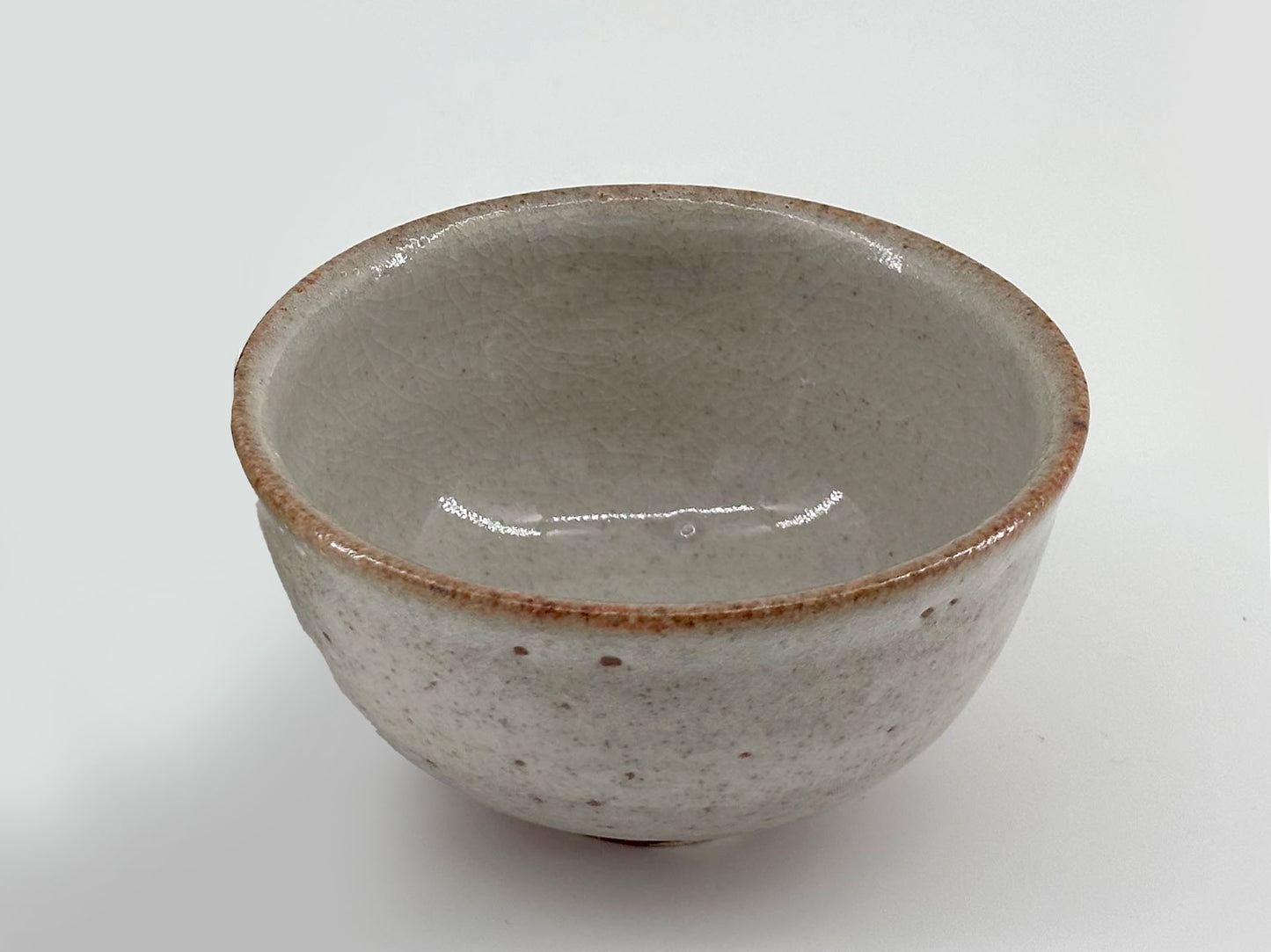 Suga Pottery Tea Bowl - Sea Salt