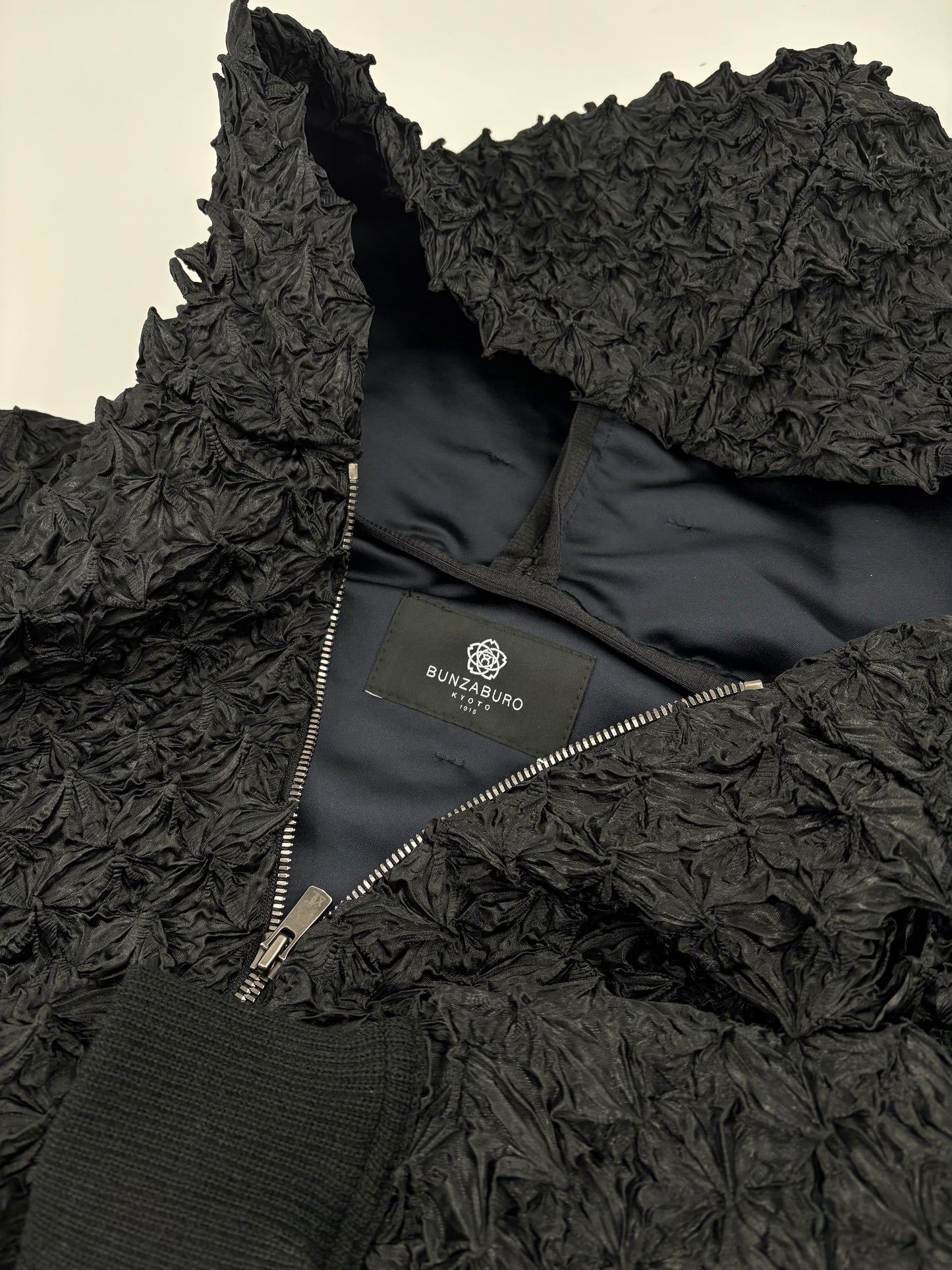 Spiky Shibori Zip Hoodie Jacket