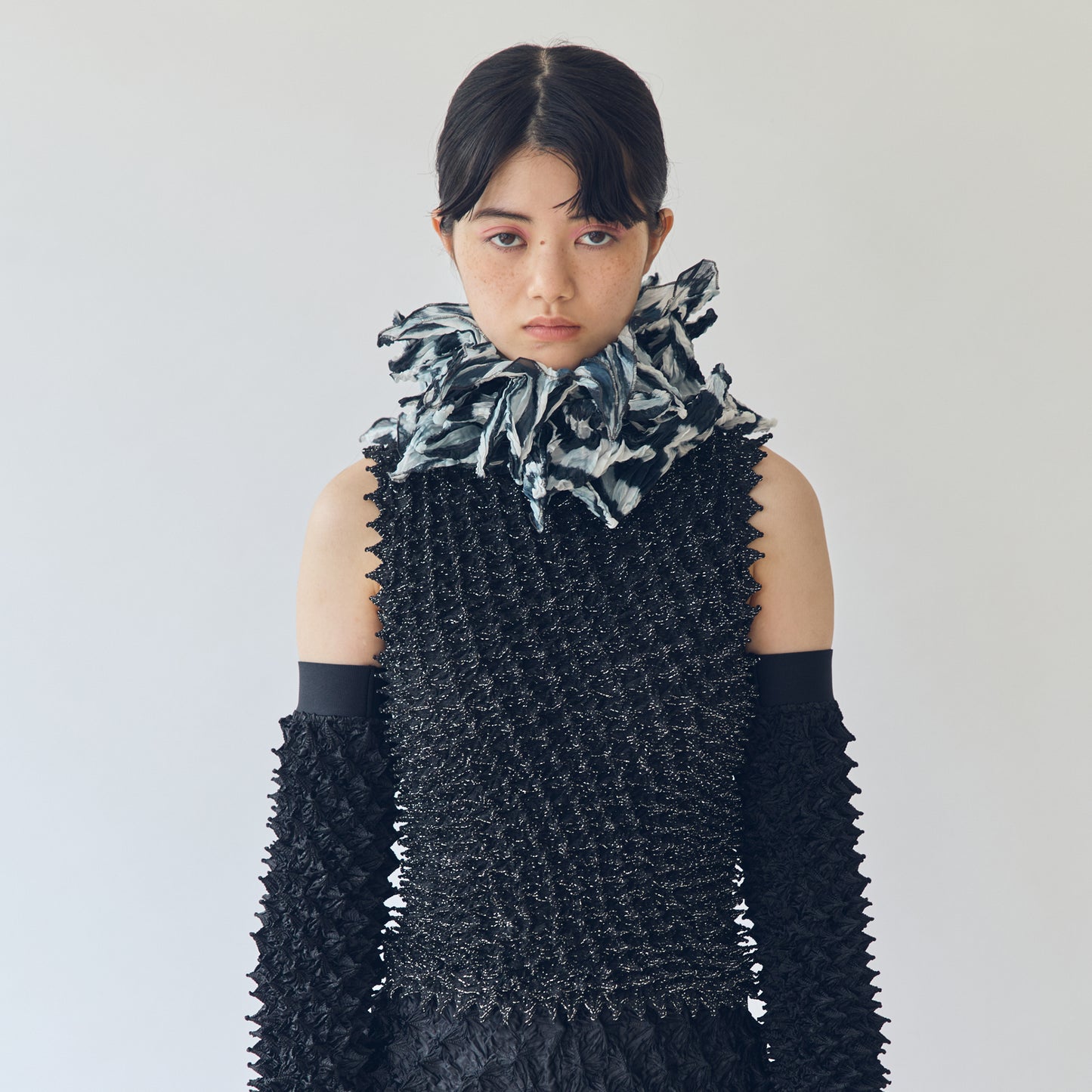 OBai Shibori WA Necklace-Zebra Stripes