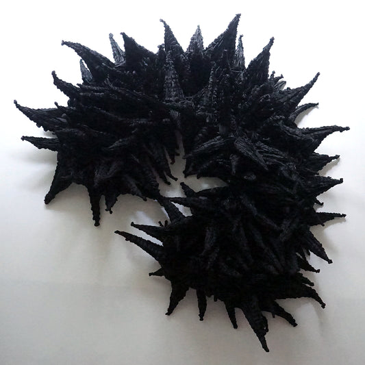 Random Spiky Shibori Shawl