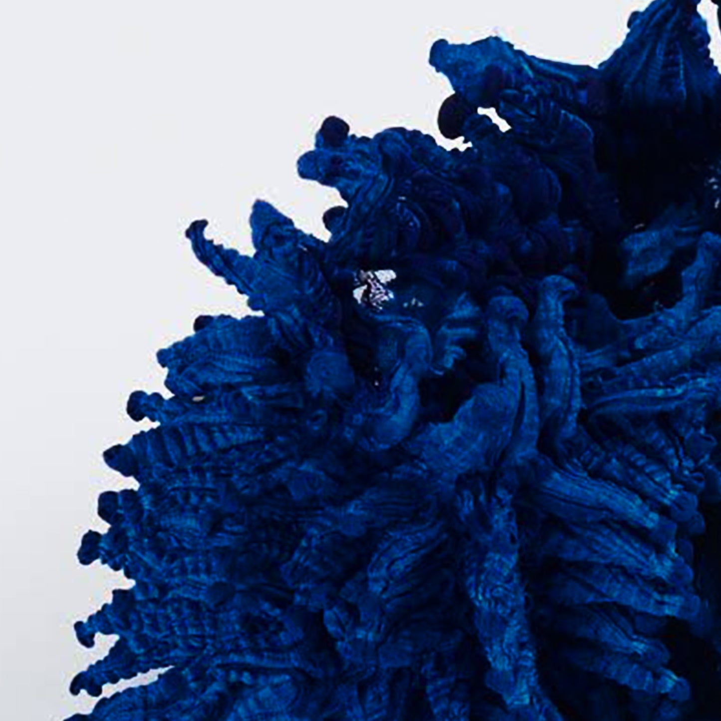 Small Spiky Shibori Wide Width Necklace - Silk