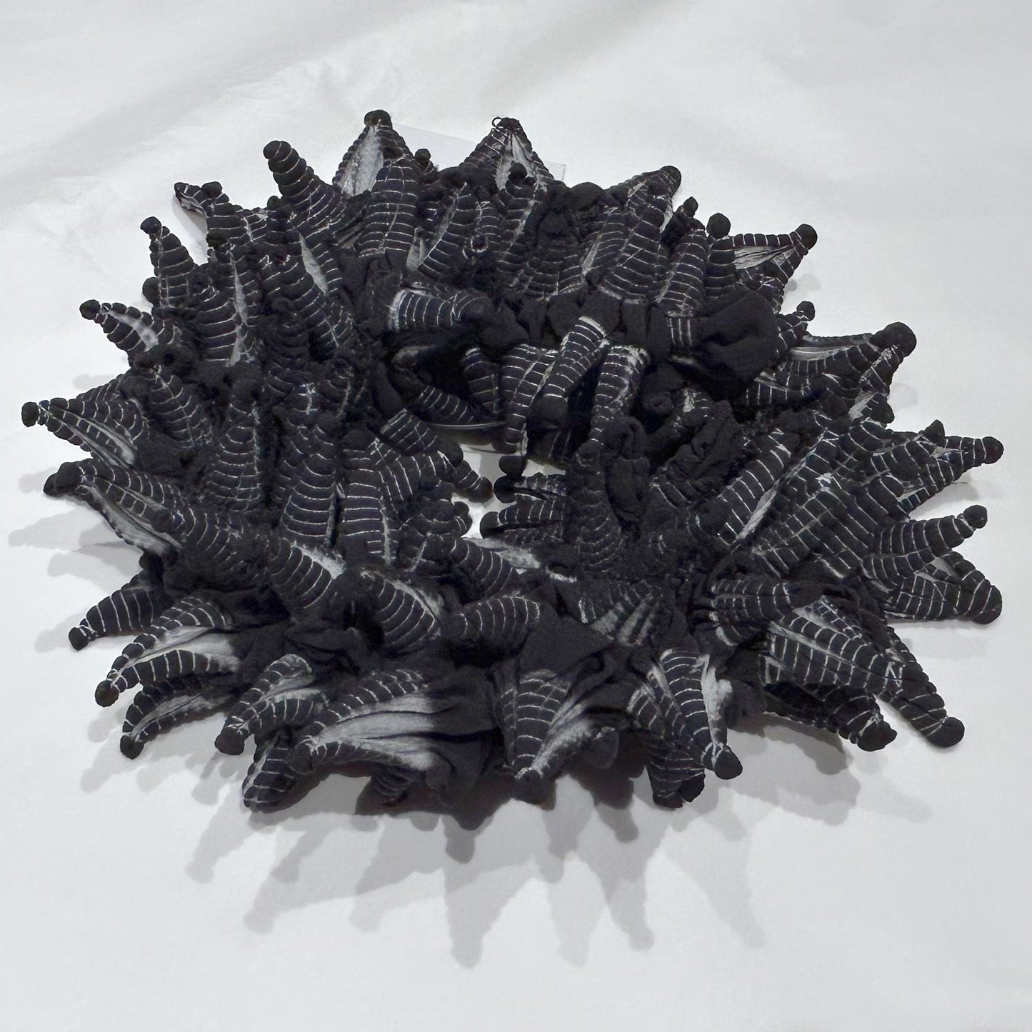 Spiky Shibori Necklace - Chiffon Extra Wide Width