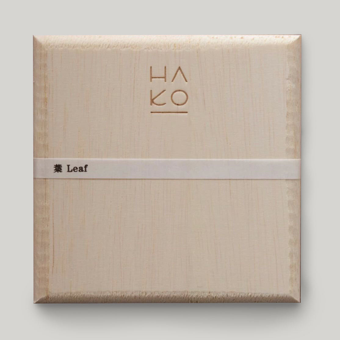 HA KO Paper Incense - Wood Box Set with a plate
