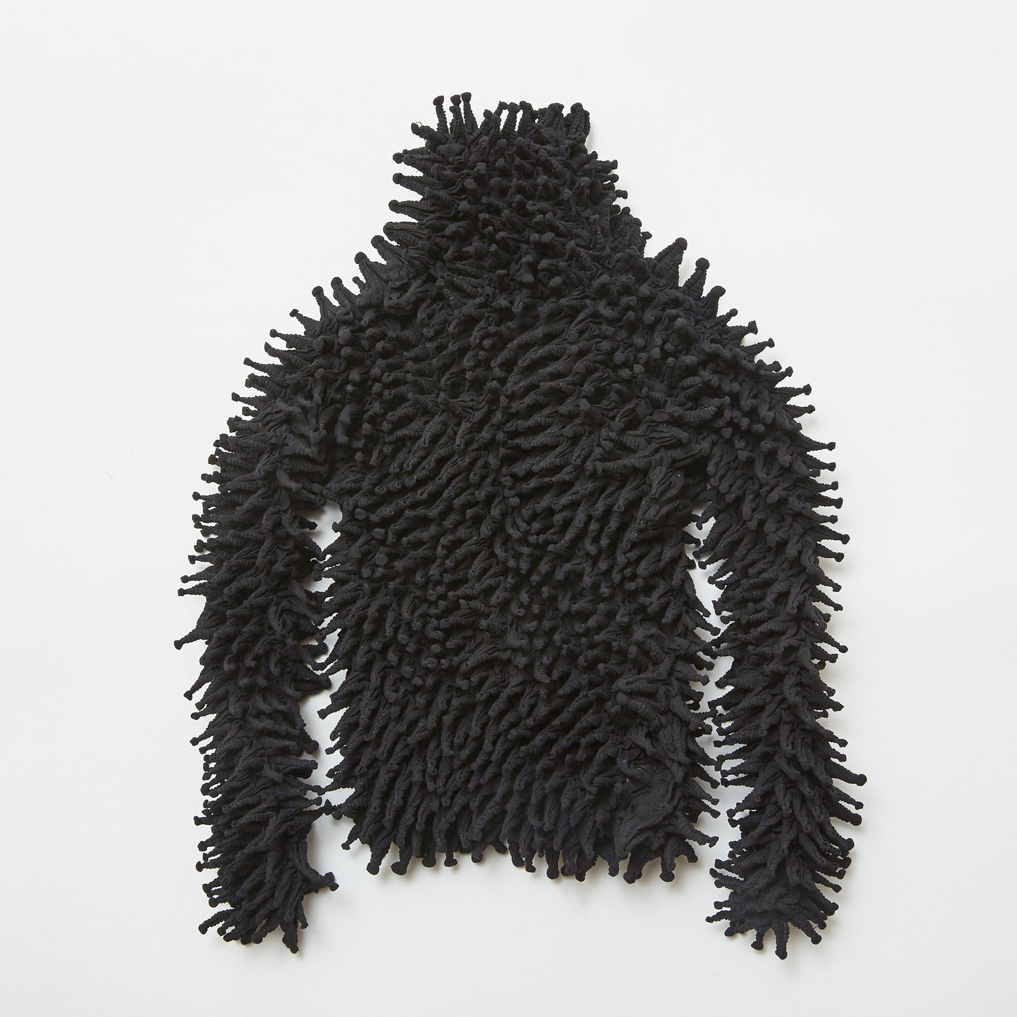 Spiky Shibori Long Sleeve Turtleneck Top - Chiffon