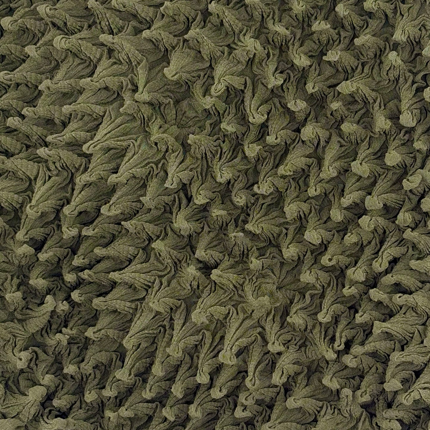 Spiky Shibori Long Sleeve Turtleneck Top - Chiffon