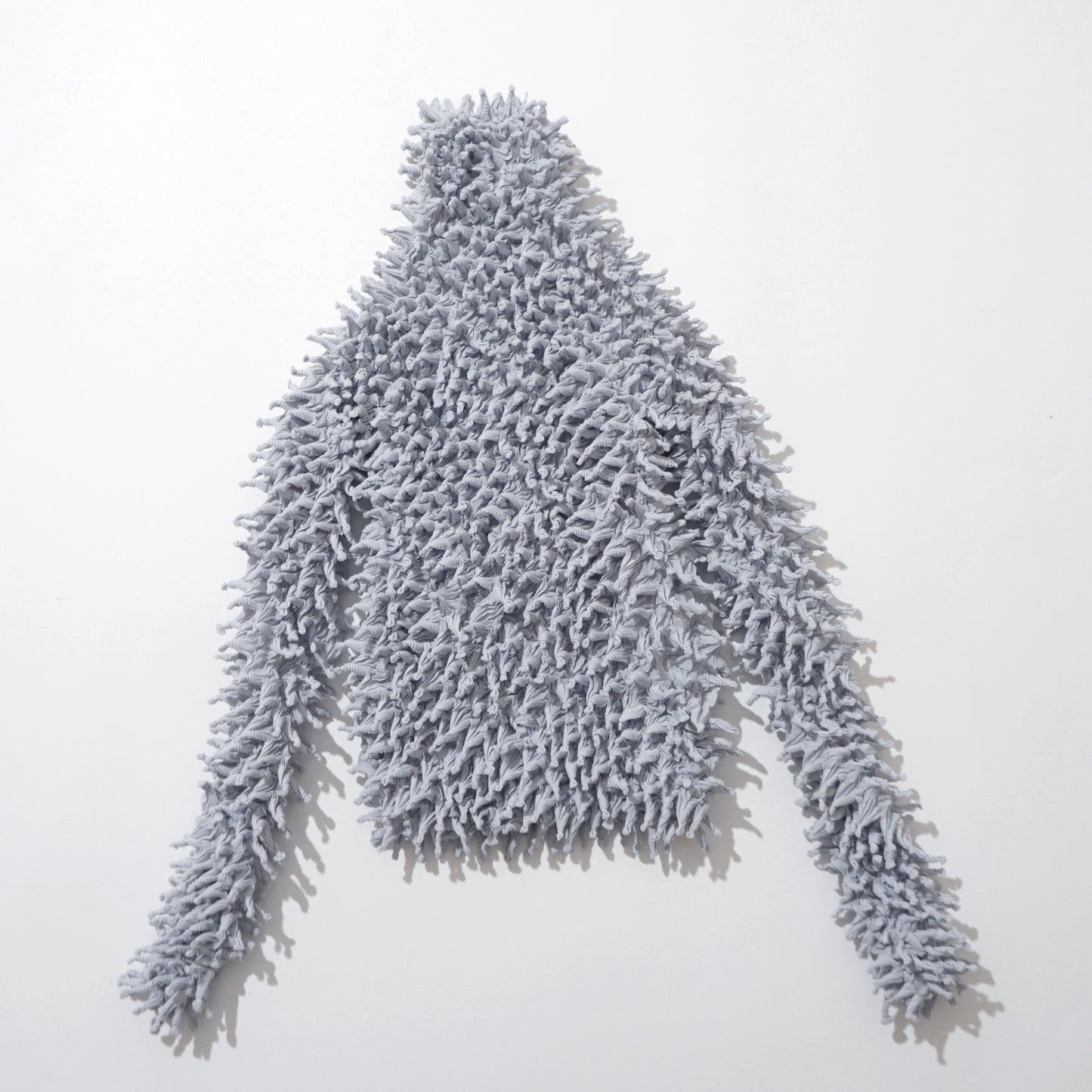 Spiky Shibori Long Sleeve Turtleneck Top - Chiffon