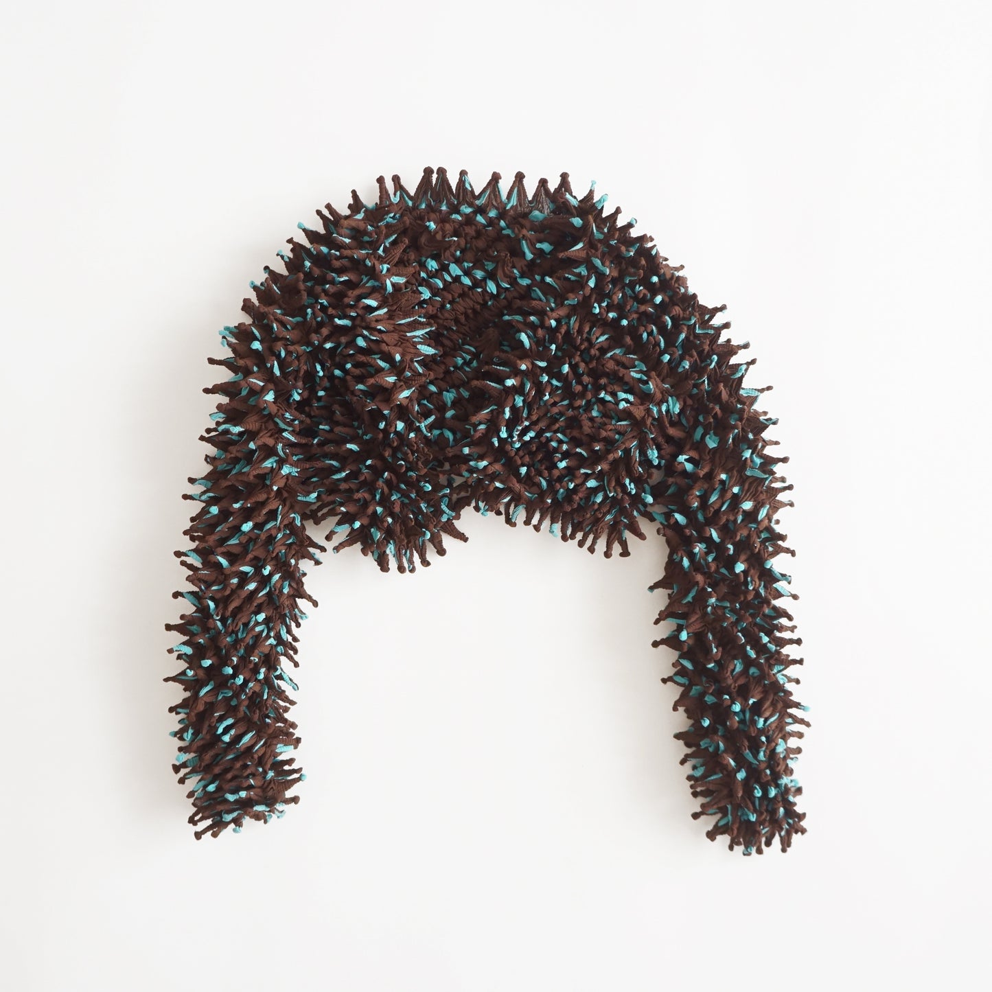 Spiky Shibori Cropped Cardigan - Chiffon/Dot Pattern