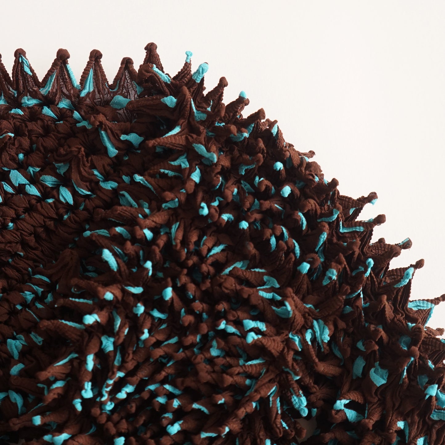 Spiky Shibori Cropped Cardigan - Chiffon/Dot Pattern