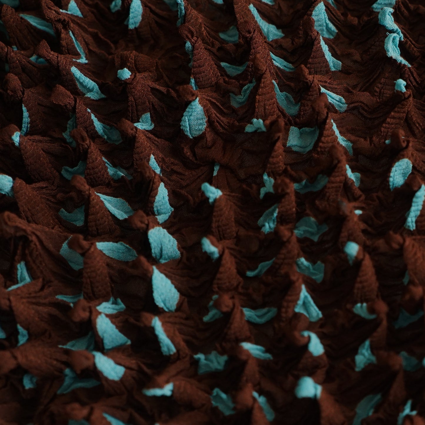 Spiky Shibori Cropped Cardigan - Chiffon/Dot Pattern