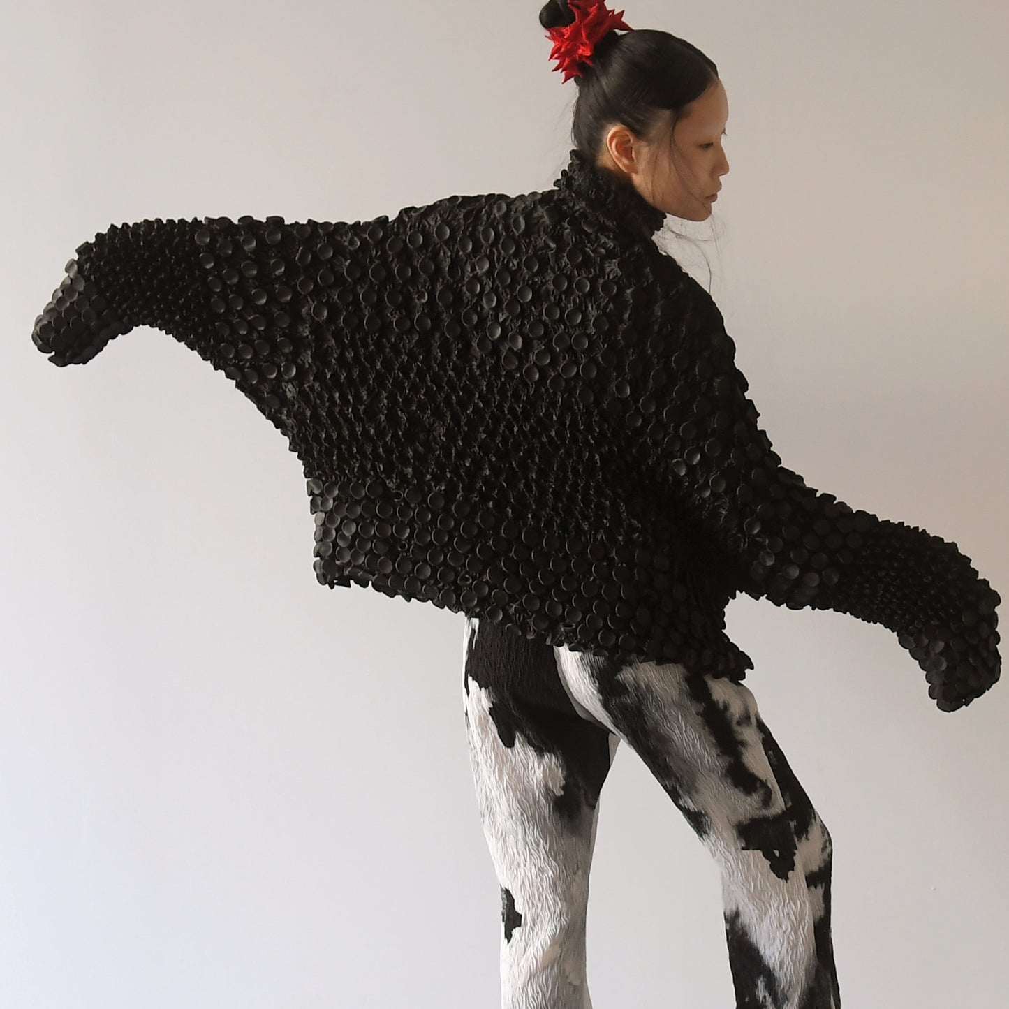 Oversized Pullovers with Two Kinds of Shibori
