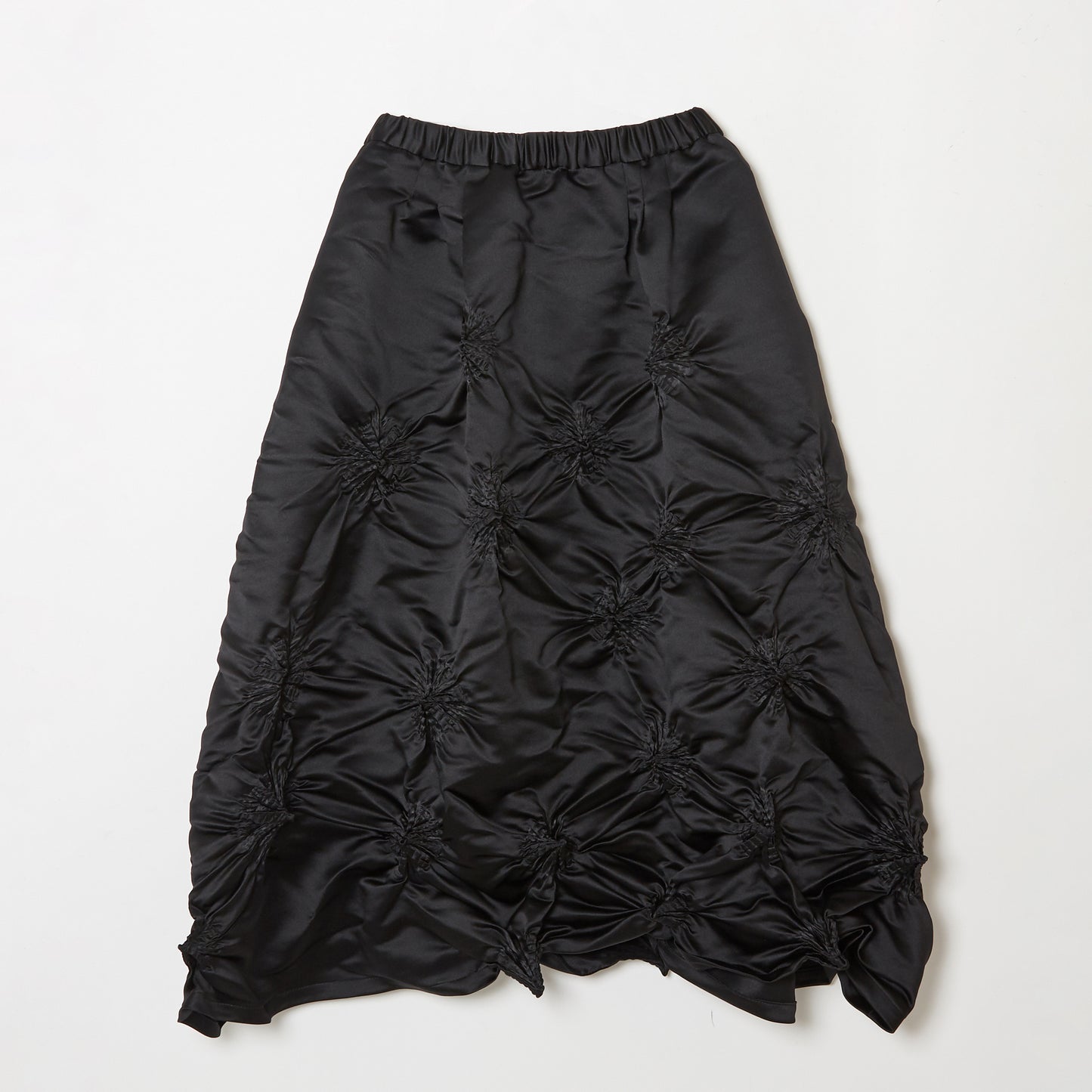 Rolled-up Shibori Skirt