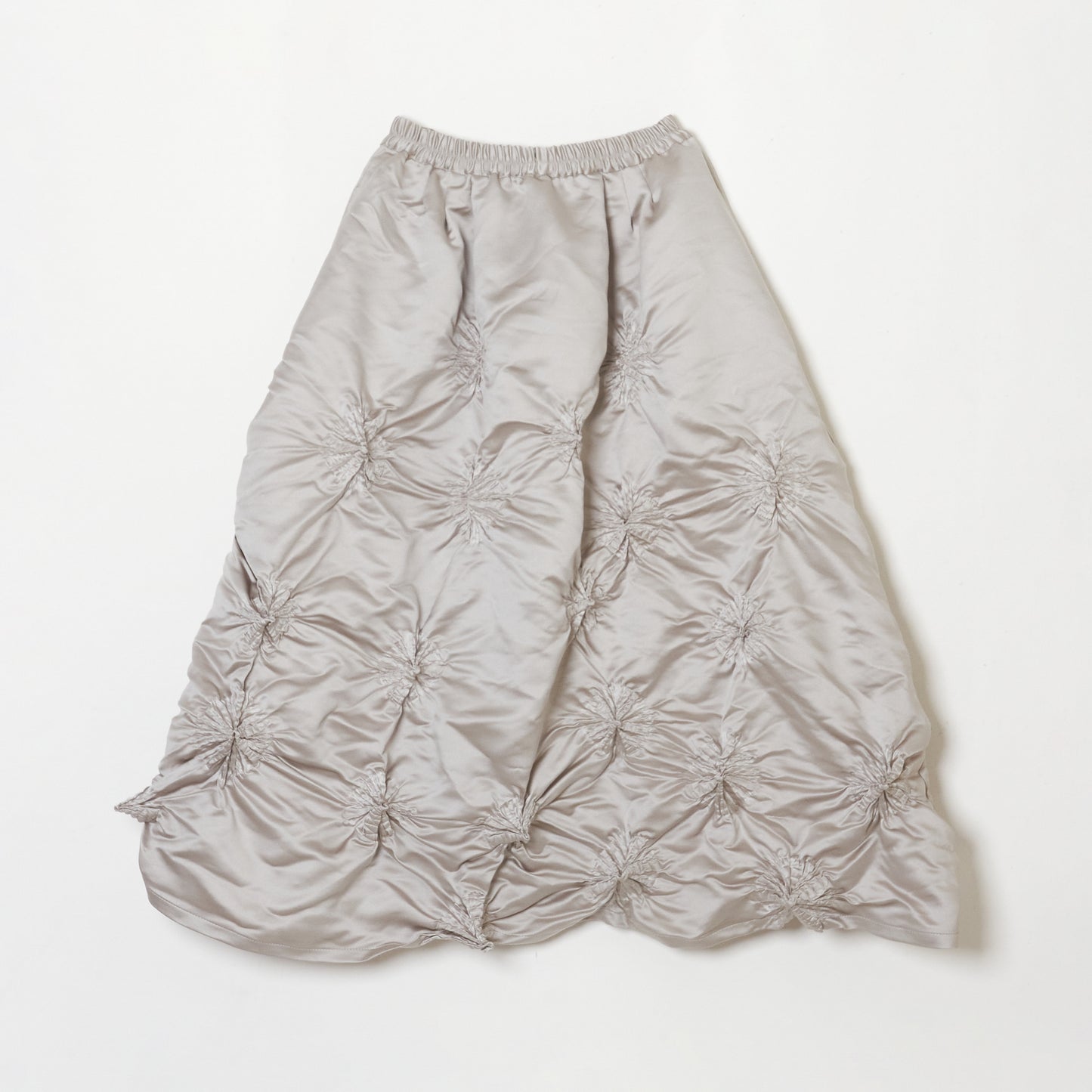 Rolled-up Shibori Skirt