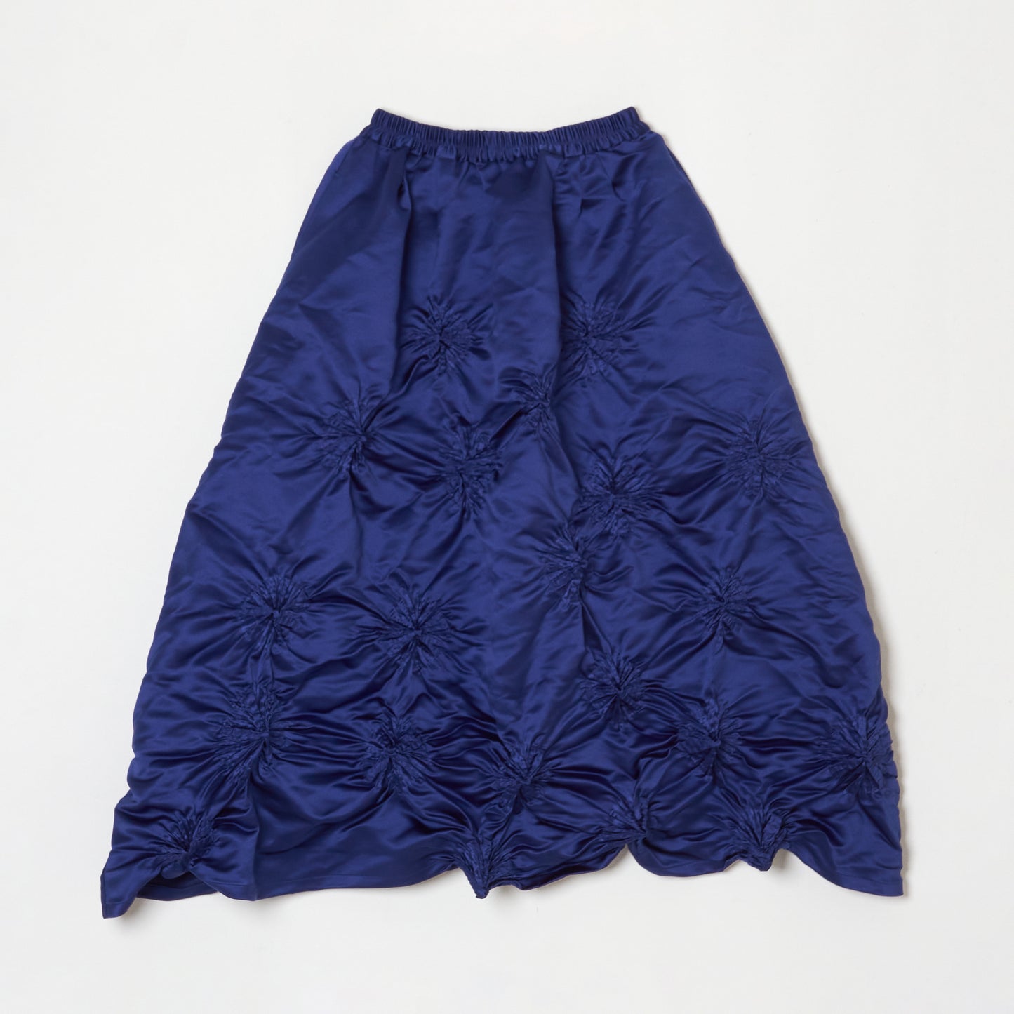 Rolled-up Shibori Skirt